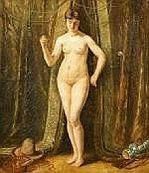 Signora nuda all'interno